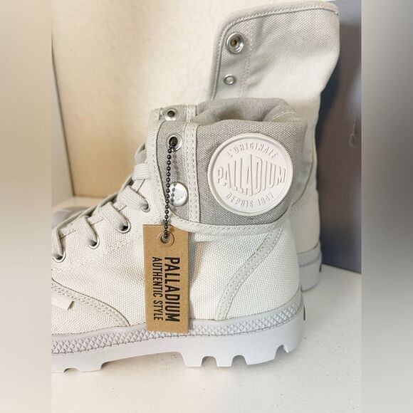 Palladium Men’s ‘Baggy’ sneaker Boots - Vapor/Metal - M8/W9.5 - Picture 3 of 16